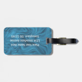 Billiards - Large ball with Brown Cue Stick Bagagelabel (Achterkant horizontaal)