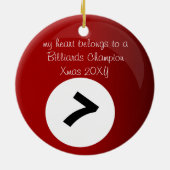 billiards lieveling multiple messages ornament (Achterkant)