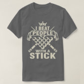 Billiards Lover I slaan mensen met een klapje T-shirt (Design voorkant)