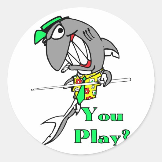 Billiards Lovers Pool Shooting Gifts Ronde Sticker (Voorkant)