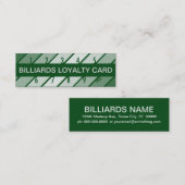 billiards loyalty card (retrograde) (Voorkant / Achterkant)