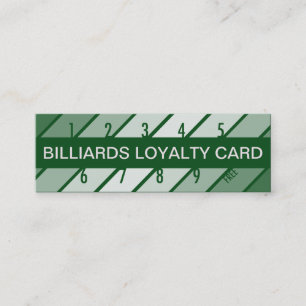 billiards loyalty card (retrograde)