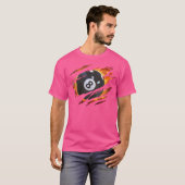 Billiards Man 8 Ball Pool s Pool League T-shirt (Voorkant volledig)