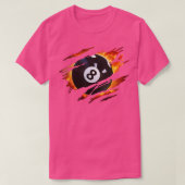 Billiards Man 8 Ball Pool s Pool League T-shirt (Design voorkant)