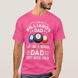 Billiards pa voor vader Billiard pa T-shirt