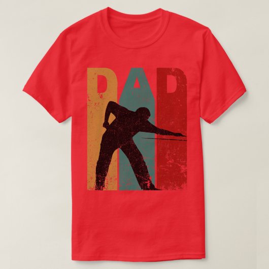 Billiards papa vintage Vaderdag T-shirt (Design voorkant)