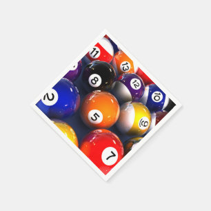 Billiards Paper Napkins Servetten