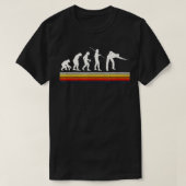 Billiards Player Evolution Pool Table Snooker Pyra T-shirt (Design voorkant)