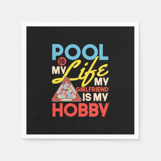 Billiards Player | Pool Billiards Is My Life Servet (Voorkant)