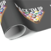 Billiards Player-rack met acht balkpool Cadeaupapier (Rol Hoek)