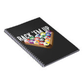Billiards Player-rack met acht balkpool Notitieboek (Rechterzijde)