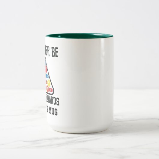 Billiards Player-spel Tweekleurige Koffiemok (Center)