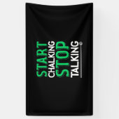 Billiards Player | Stop Talking And Start Chalking Spandoek (Verticaal)