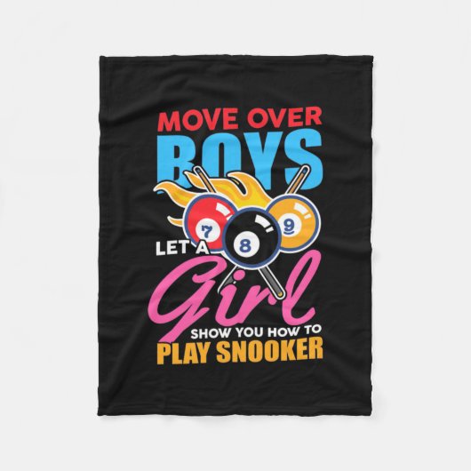 Billiards Player | This Girl Plays Billiards Fleece Deken (Voorkant)
