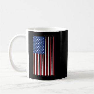 Billiards Player USA American Flag Pool Sticks Cue Koffiemok