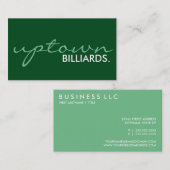 billiards plus locatie. (aanpasbare kleur) visitekaartje (Voorkant / Achterkant)