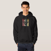 Billiards poel Bar Sportretro 8-balletje Hoodie (Voorkant volledig)