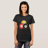 Billiards Pool Ball T-shirt (Voorkant volledig)
