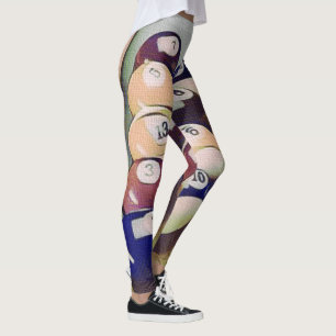 Billiards Pool Balls Games Leggings
