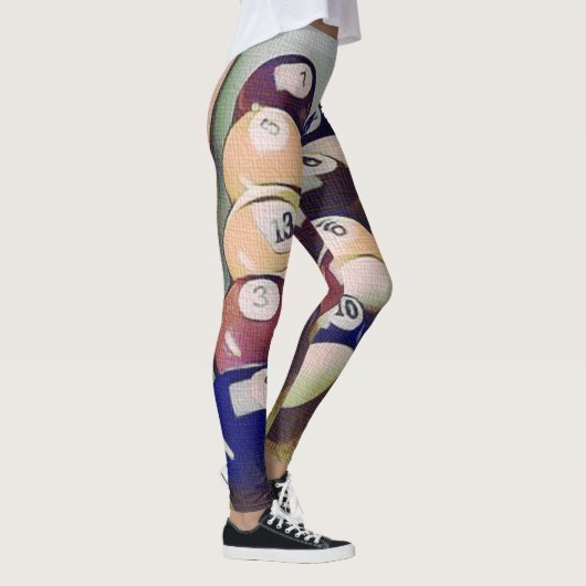 Billiards Pool Balls Games Leggings (Rechts)