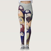 Billiards Pool Balls Games Leggings (Voorkant)