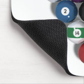 Billiards / Pool Balls met valschaduw: Muismat (Hoek)