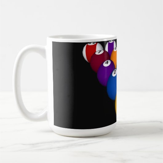 Billiards/Pool Balls: personaliseerbare mok (Links)