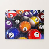 Billiards Pool Balls Photo Puzzle Legpuzzel (Horizontaal)