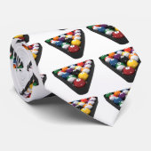 Billiards / Pool Balls Racken: Stropdas (Opgerold)