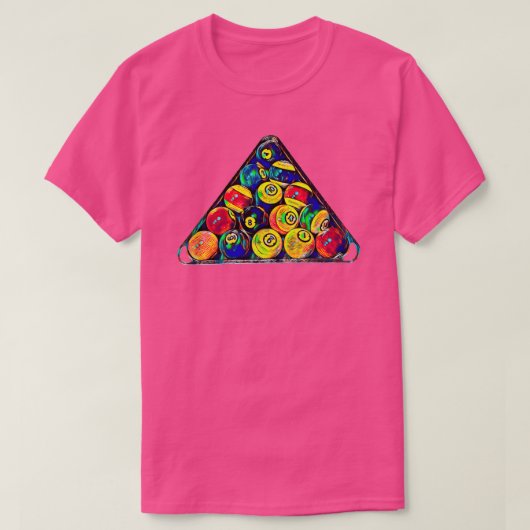 Billiards Pool Balls TShirt Classic TShirt (Design voorkant)