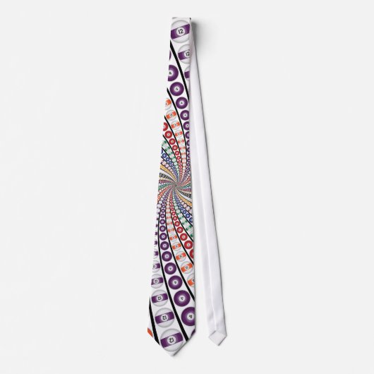 Billiards / Pool Balls Vortex: Necktie / Stropdas (Voorkant)