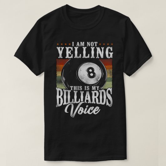 Billiards Pool Funny Stop met kijken naar mijn bal T-shirt (Design voorkant)