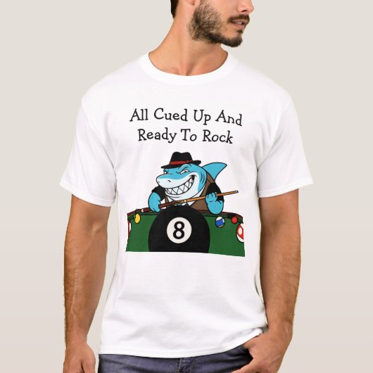 Billiards Pool Hall Rebel Funny Tshirts (Voorkant)