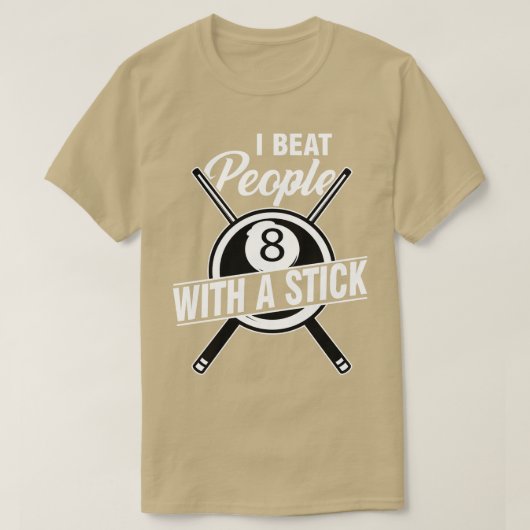 Billiards Pool Idee T-shirt (Design voorkant)