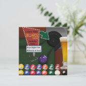 Billiards Pool Mans 30e verjaardag Kaart (Staand voorkant)