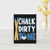Billiards Pool Player Ball Pun  Chalk Dirty Kaart (Gele Bloem)