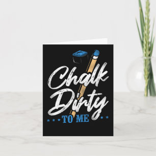 Billiards Pool Player Ball Pun  Chalk Dirty Kaart