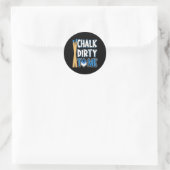 Billiards Pool Player Ball Pun Chalk Dirty Ronde Sticker (Tas)