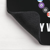 Billiards Pool Player Ball Pun Heart Valentijns Da Muismat (Hoek)