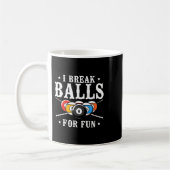Billiards Pool Player Ball Pun  I Break Bal Koffiemok (Links)