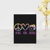 Billiards Pool Player Ball Tie Dye Girl Retro Vint Kaart (Gele Bloem)