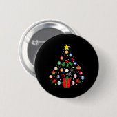 Billiards Pool Player Kerstversierboomfinanciering Ronde Button 5,7 Cm (Voorkant /achterkant)