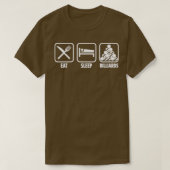 Billiards Pool Player T-shirt (Design voorkant)