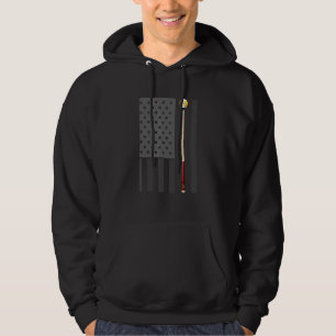 Billiards Pool Player Table VS Amerikaanse vlag Hoodie