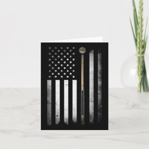 Billiards Pool Player Table VS Amerikaanse vlag Kaart