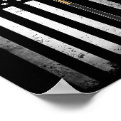 Billiards Pool Player Table VS Amerikaanse vlag Poster (Hoek)