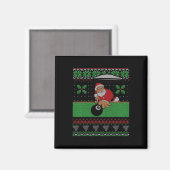 Billiards Pool Ugly Christmas Sweater Style Magneet (Voorkant / Achterkant)
