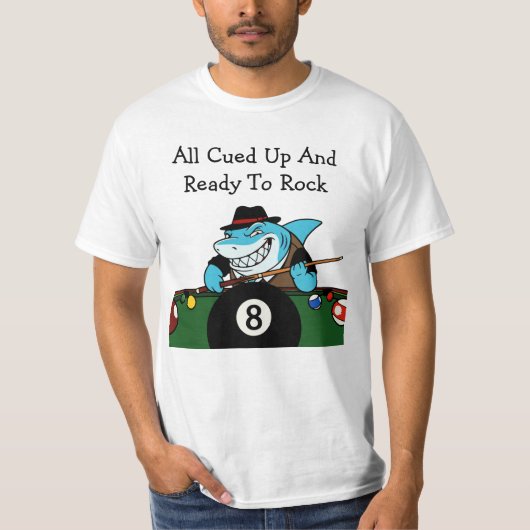 Billiards Poolhal Rebel Funny T-shirts (Voorkant)