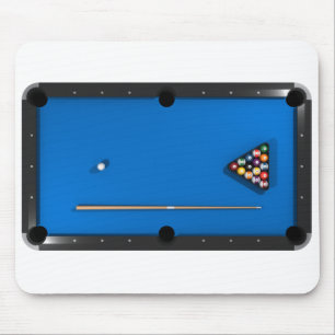 Billiards/pooltabel: Blauw smelt: Muismat
