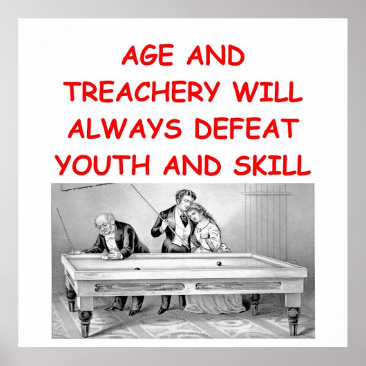 billiards poster (Voorkant)